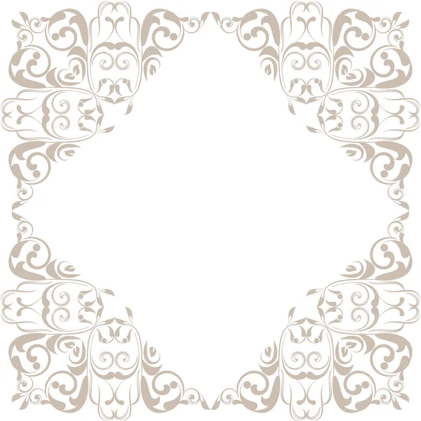Marco floral ornamental para el diseño — Archivo Imágenes Vectoriales