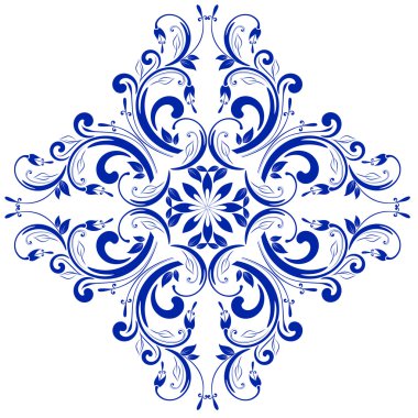 Tasarım için süs çiçek ögesi