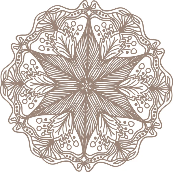 Handgezeichneter Mandala-Hintergrund. — Stockvektor