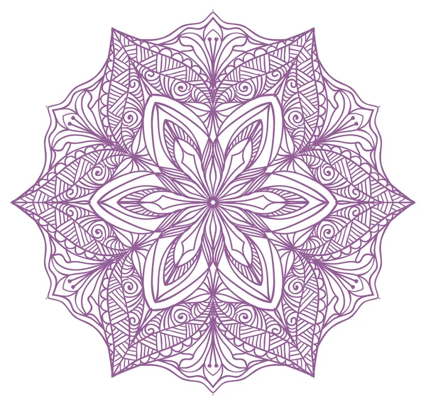 Geometriska cirklar Mandala element — Stock vektor