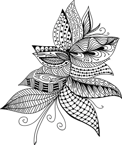 Decorative floral doodles — Stock Photo, Image