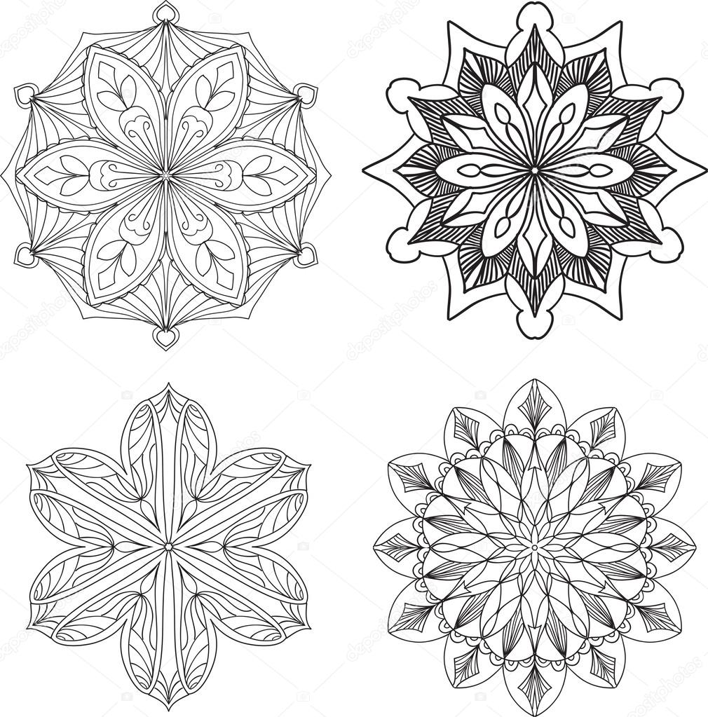 Set of doodle elements