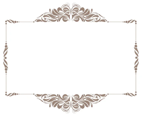 Decoratief frame in vintage stijl — Stockvector