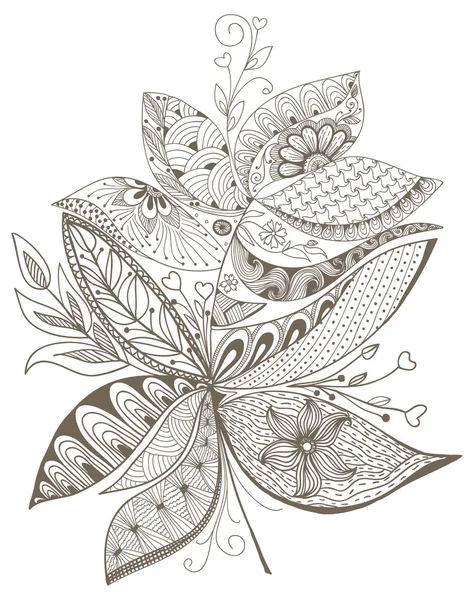 Dekorativa blommor doodles — Stock vektor