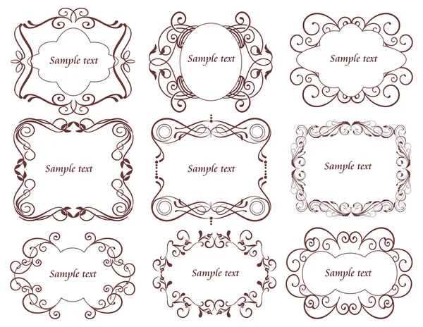 Frames in vintage style — Stock Vector