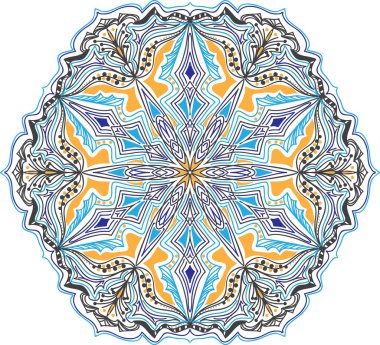 Mandala geometrik daire öğesi