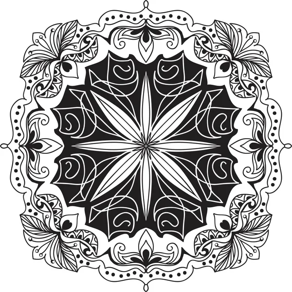 Mandala geometriska cirklar element — Stock vektor