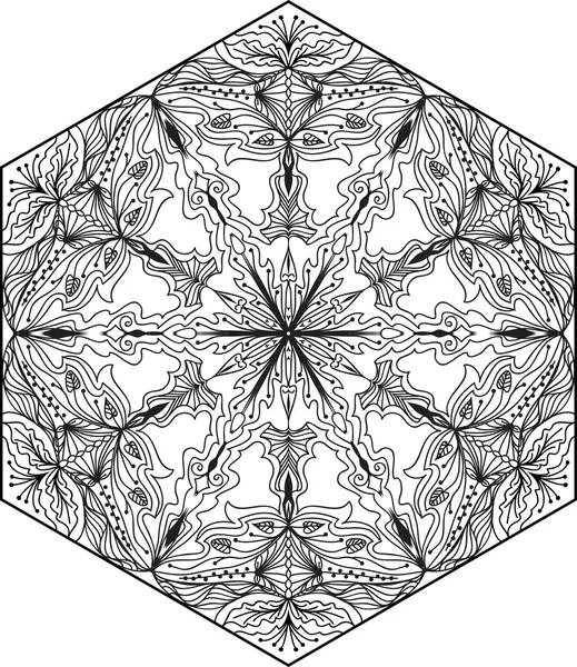 曼荼罗几何圆形元素 — 图库矢量图片