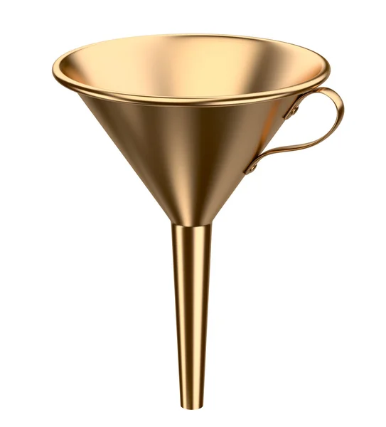 The golden funnel. — Stock Photo, Image