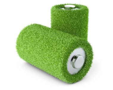 Yeşil enerji. Pil çim ile