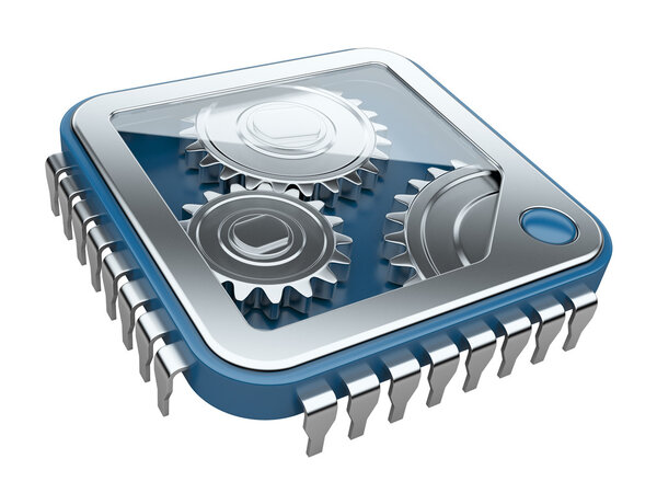 Gears inside processor 