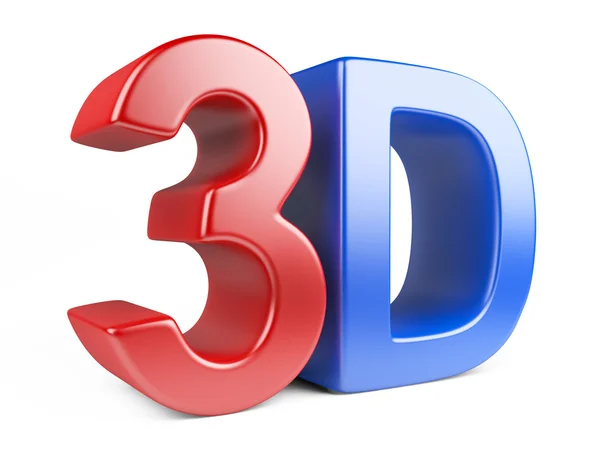 3D-Logo mit Reflexion — Stockfoto