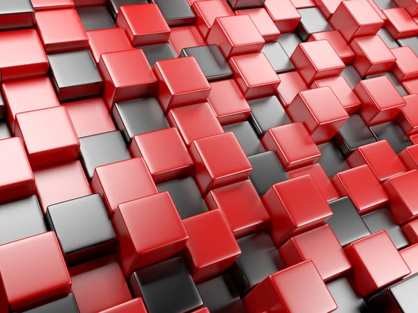 3D-abstracte achtergrond van kubussen — Stockfoto