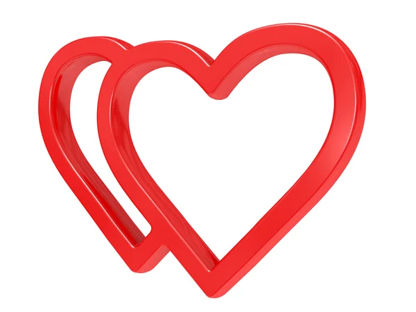 Heart on white background — Stock Photo, Image