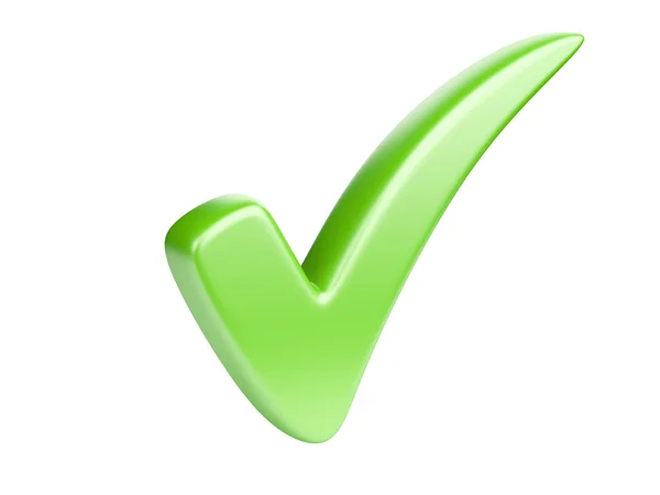 Green check mark — Stock Photo, Image