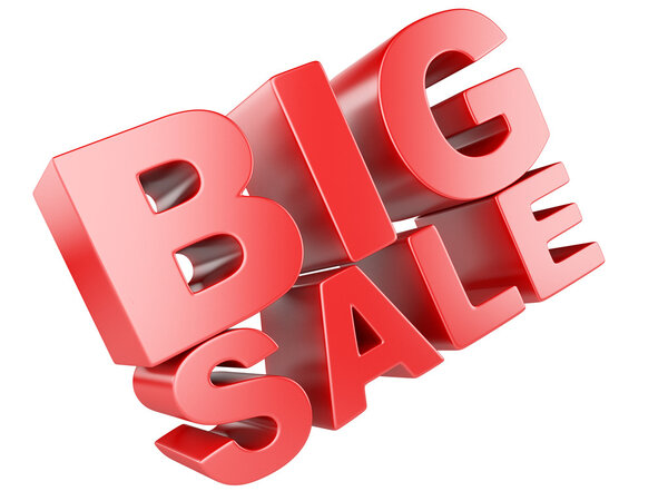 3D визуализация Big Sale Word
