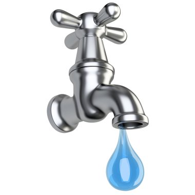 Damla su ile metalik dokunun