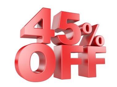 3d simge kapalı yüzde 45'i.