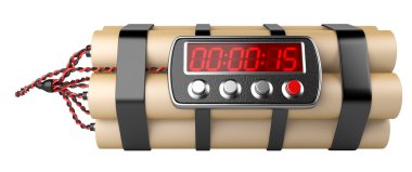 Bomba ile dijital saat zaman