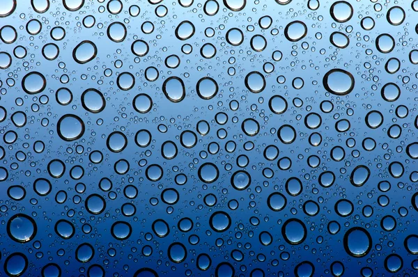 Water drops on glass — Stock Photo, Image