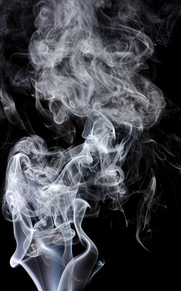 Färgad rök isolerad på vit — Stockfoto