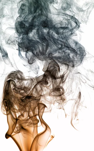 Humo de color aislado en blanco — Foto de Stock