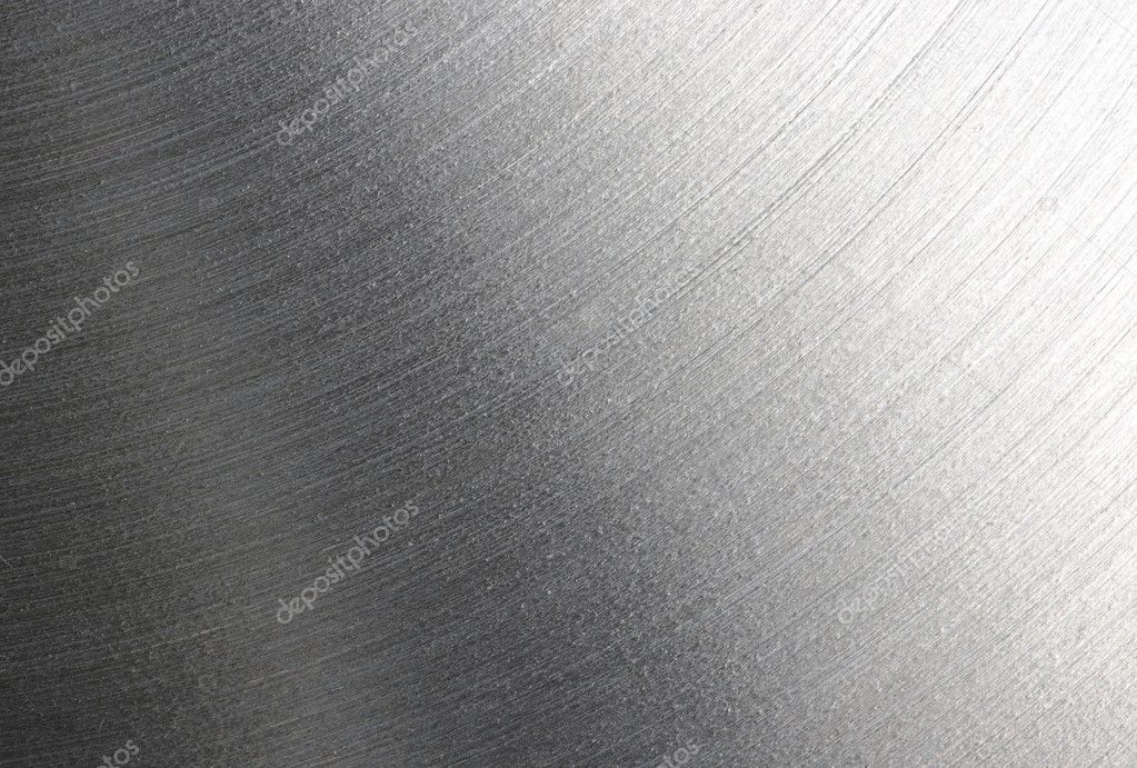 Brushed steel plate