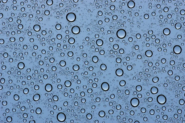 Water drops on glass — Stock Photo, Image