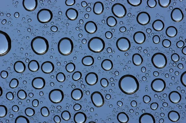 Water drops on glass — Stock Photo, Image