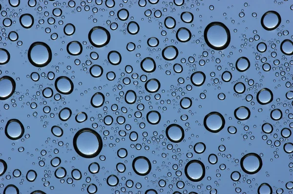 Water drops on glass — Stock Photo, Image