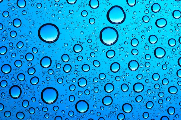 Wassertropfen auf Glas — Stockfoto