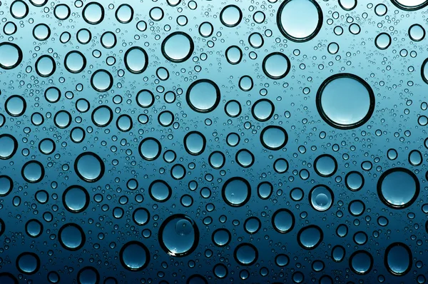 Water drops on glass — Stock Photo, Image