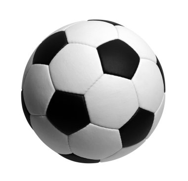 Futbol topu beyazda izole edildi