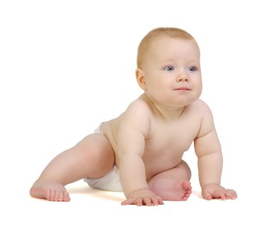  Bebek beyaz arkaplanda izole edildi