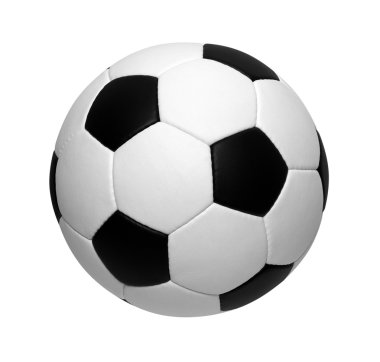 Futbol topu beyazda izole edildi