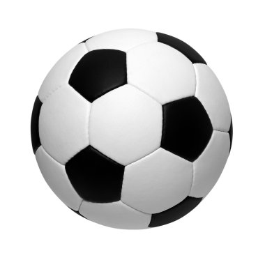 Futbol topu beyazda izole edildi