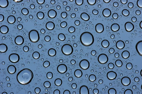 Water drops on glass — Stock Photo, Image