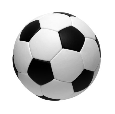 Futbol topu beyazda izole edildi