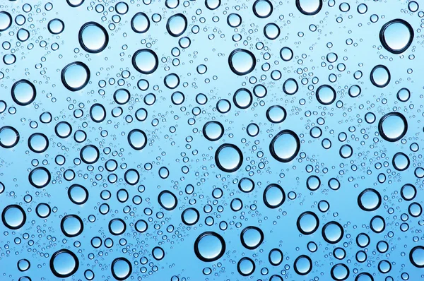 Wassertropfen auf Glas — Stockfoto