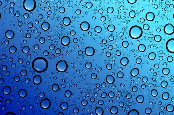 Краплі води на склі — стокове фото