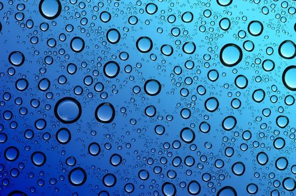 Water drops on glass — Stock Photo, Image