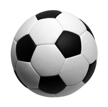 beyaz üzerine futbol topu