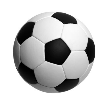beyaz üzerine futbol topu