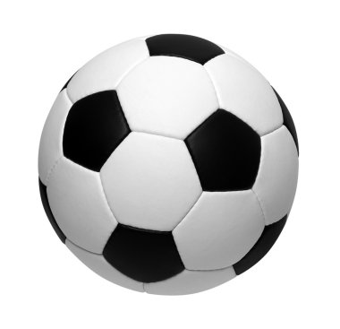 beyaz üzerine futbol topu