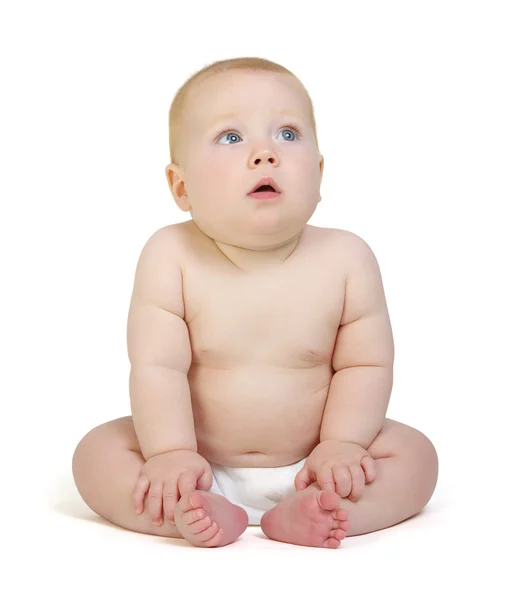 Bebé en blanco —  Fotos de Stock