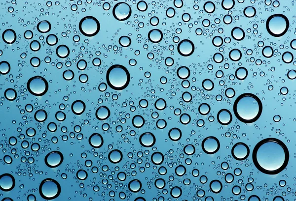 Wassertropfen auf Glas — Stockfoto