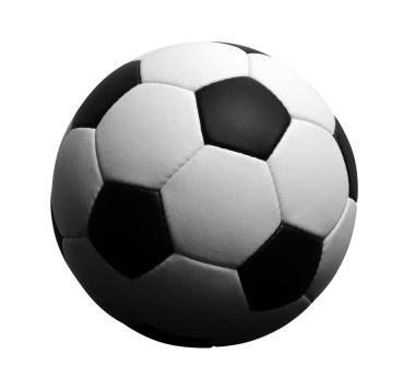 Futbol topu beyazda izole edildi
