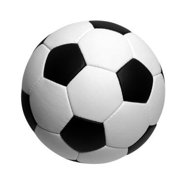 Futbol topu beyazda izole edildi
