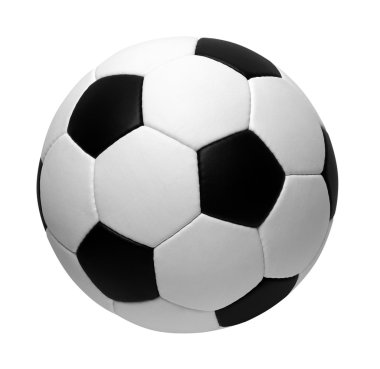 Futbol topu beyazda izole edildi