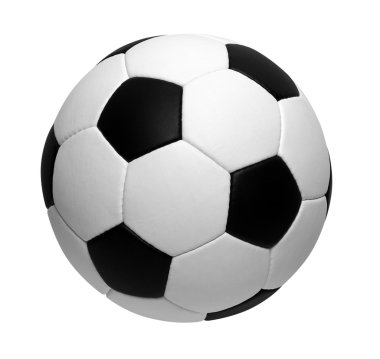 Futbol topu beyazda izole edildi